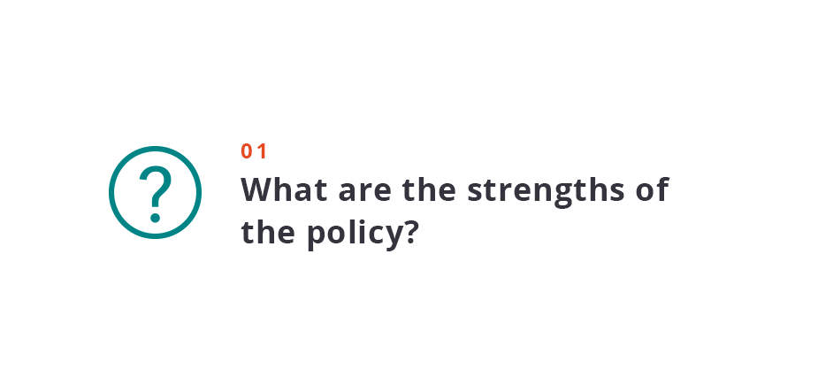What are the strengths of the policy?
