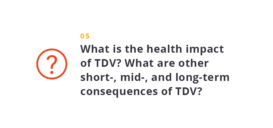 What is the health impact of TDV? What are other short-, mid-, and long-term consequences of TDV?